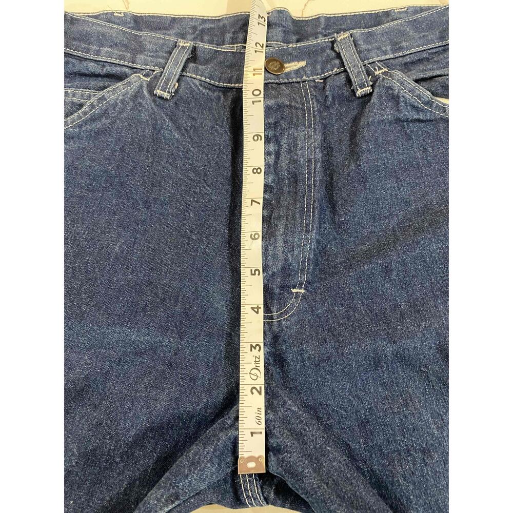 Dickies Blue Mens Dark Wash Zip Fly Carpenter Jeans 32X34 - Picture 10 of 10